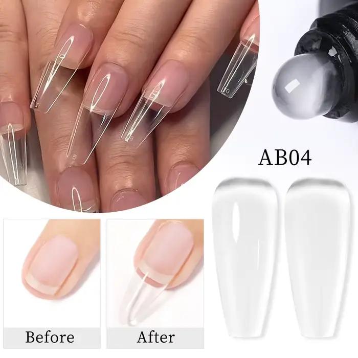 BORN PRETTY 30ml paillettes Gel acrylique Extension de doigt vernis à ongles argent rose Extension G