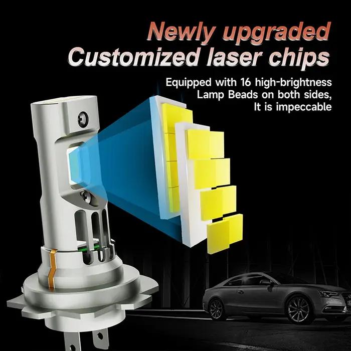 Ampoule de Sauna LED H7 H4 H11 H1 9005 HB3 HB4 9006 H8, Antibrouillard Sans Fil pour Voiture, Lampes