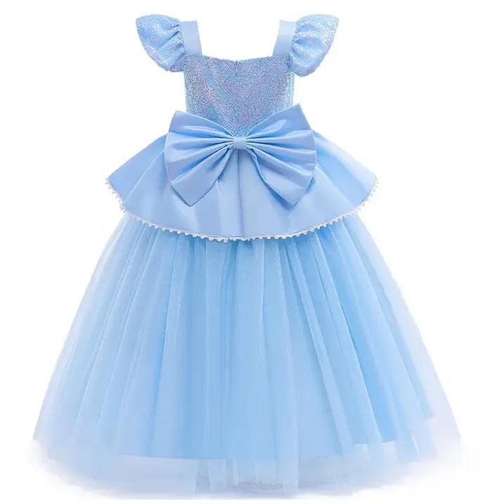 Robe Cendrillon de 2 à 10 ans, Costume de Cosplay de princesse pour filles, déguisement de fête de n