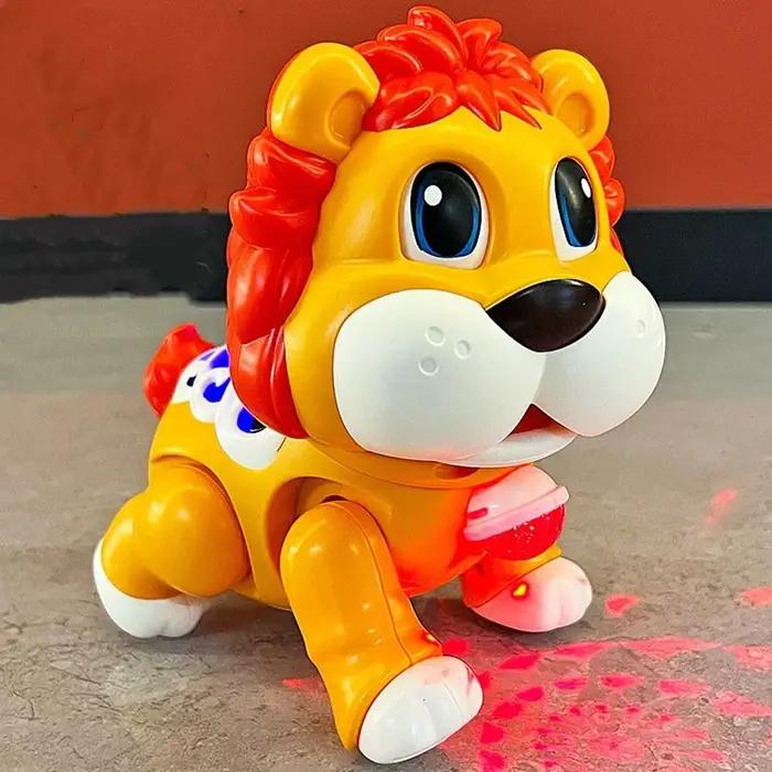 Chant danse clignotant danse Animal éducatif Lion hippopotame éducatif Musical ramper apprentissage avec LED