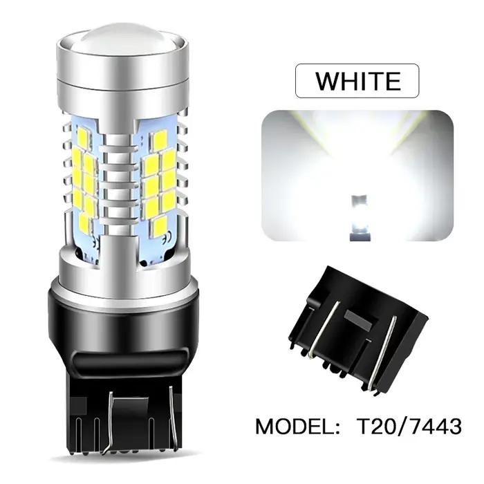 2 feux diurnes LED DRL W21/5W 7443