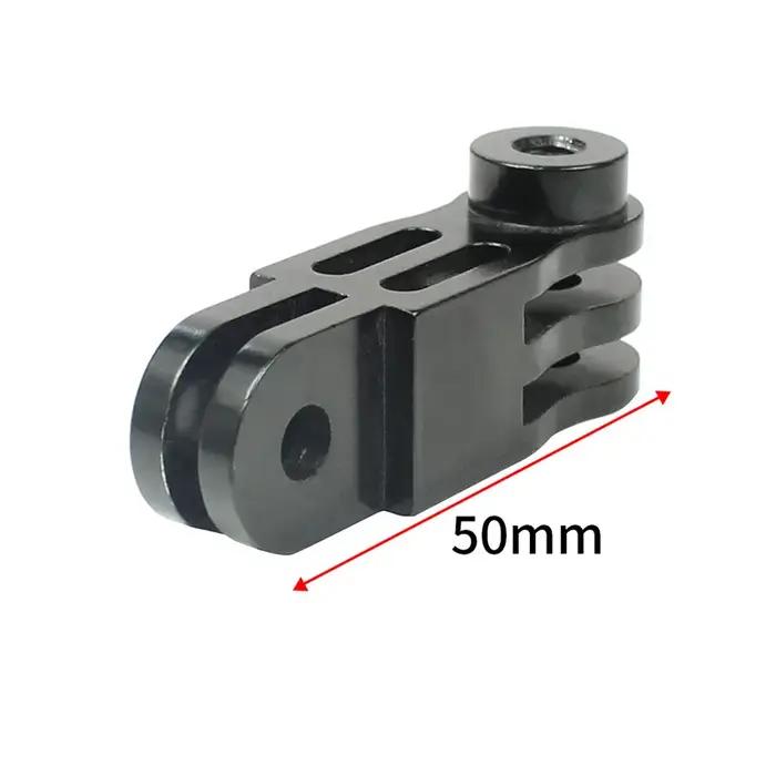 Bras Pivotant Réglable à 3 Voies en Alliage, Accessoire d'Action, Long et Court, Sœur CNC Droit, pour Gopro, DJI
