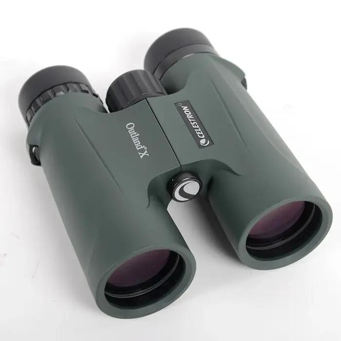 Jumelles Celestron Outland X 8x42 10x42 vertes étanches - Optique multicouche BaK-4 pour chasse adulte