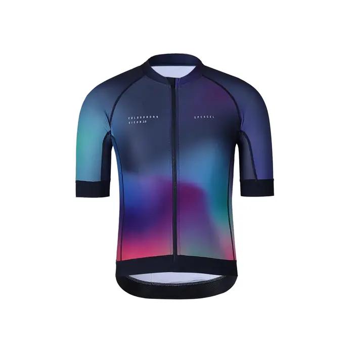 SPEXCEL – maillot de cyclisme en tissu léger pour homme et femme, tenue de course, coupe colour burn