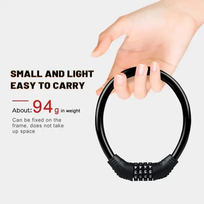 Serrure de vélo VTT sécurité Portable Code à 4 chiffres verrouillage acier pour vélo moto scooter occasions sportives
