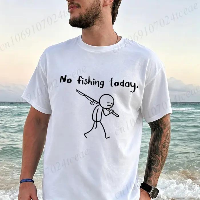T-shirts imprimés pêcheur pour homme, t-shirt décontracté, t-shirt respirant d'été, vêtements de pêche, t-shirt décontracté pour homme, hauts, cadeaux