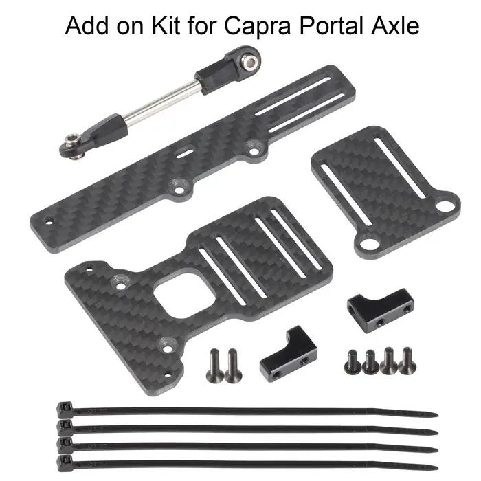 Kit Châssis LCG en Fibre de Carbone à Haute Clarté de Sol et Ensemble de Liens de Suspension Capra P