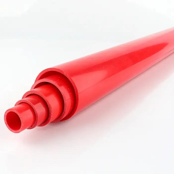 2 pièces OD 20~50mm Tuyau en PVC rouge Aquarium Réservoir de poissons Accessoires Système d'irrigati