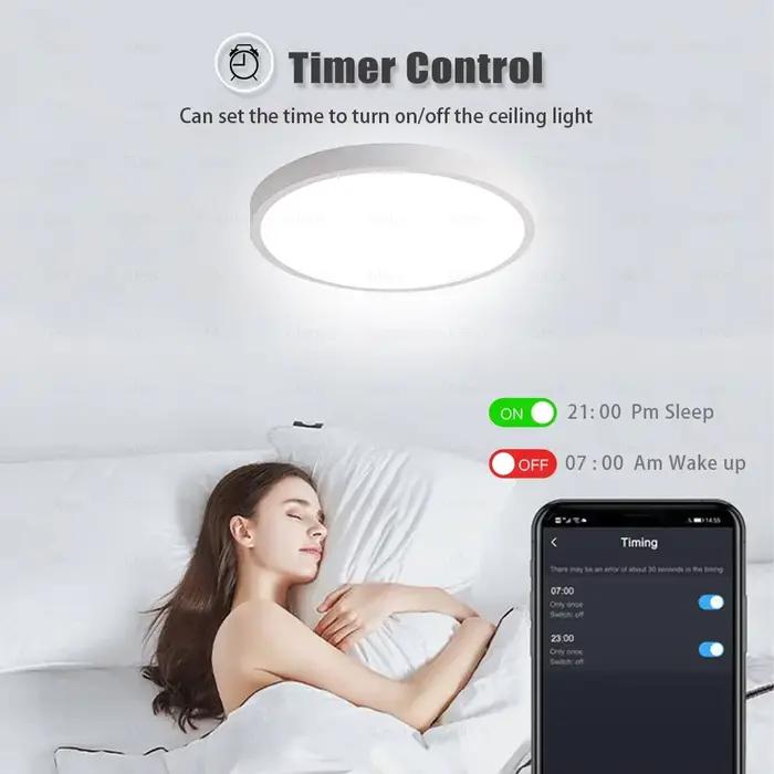 Tuya Zigbee 3.0 plafonnier intelligent Wifi RGBCW Led plafonnier salon décoration de la maison lampe