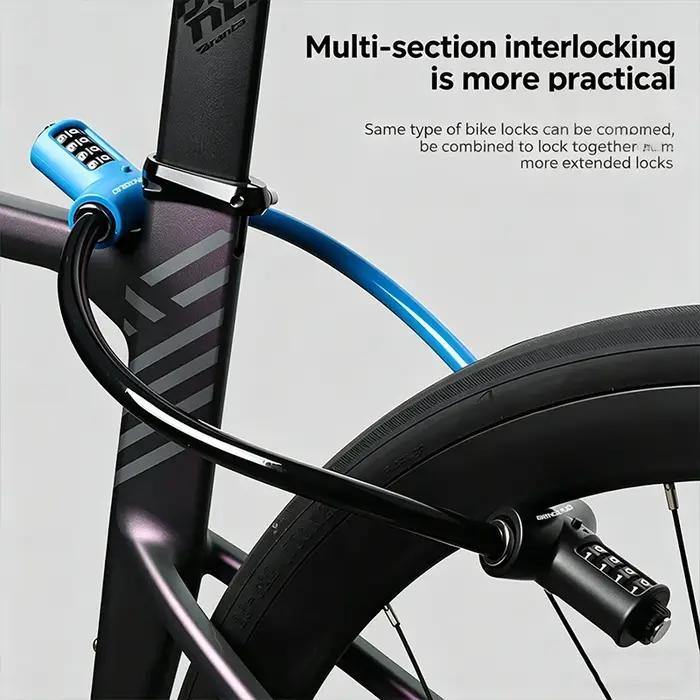 Cadenas Antivol à Code Numérique 4 Chiffres pour Vélo Serrure de Sécurité Portable à Combinaison Usage Multiscène Occasions Spéciales
