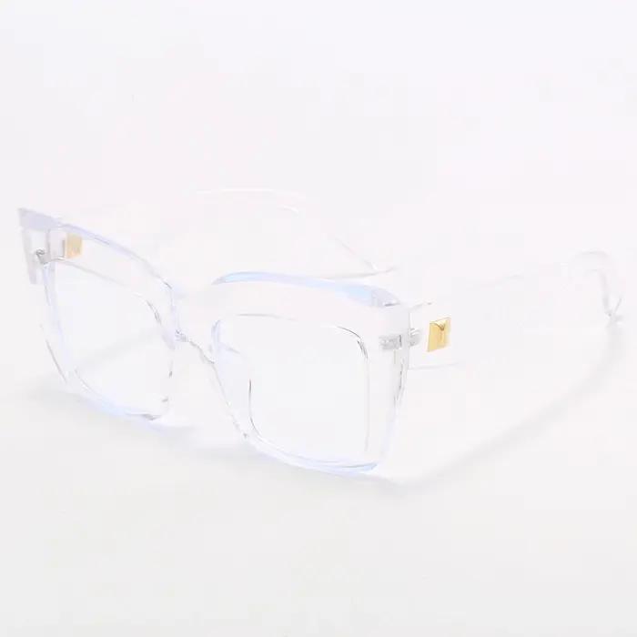 Lunettes de chasse femme surdimensionnées carrées anti-lumière bleue - Monture luxe française pour randonnée