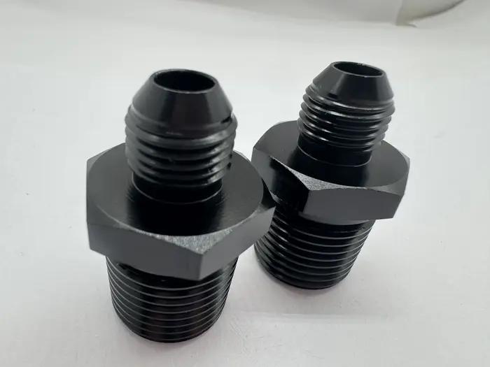 Adaptateur d'union en aluminium avec filetage mâle NPT 6AN AN-6 à 1/2 pouces, connecteur de refroidi