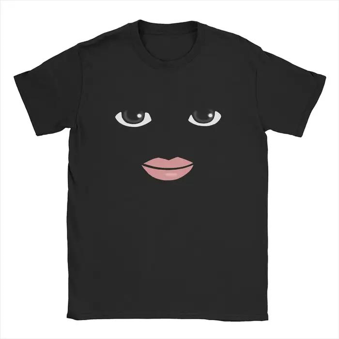 Col rond manches courtes vêtements été nouveauté Harajuku Streetwear Robot Robloxs femme visage jeu