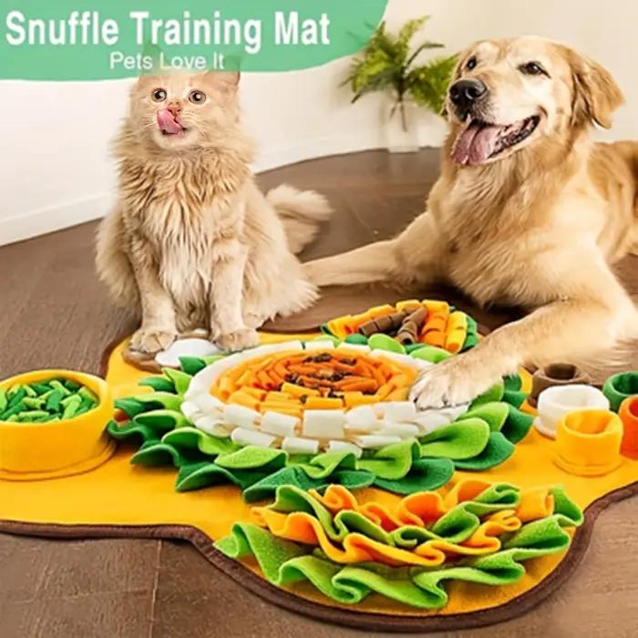 Nouveau produit compétences de recherche de nourriture naturelle encourageant le reniflard intérieur extérieur soulagement du Stress tapis de reniflage pour animaux de compagnie pour chiens