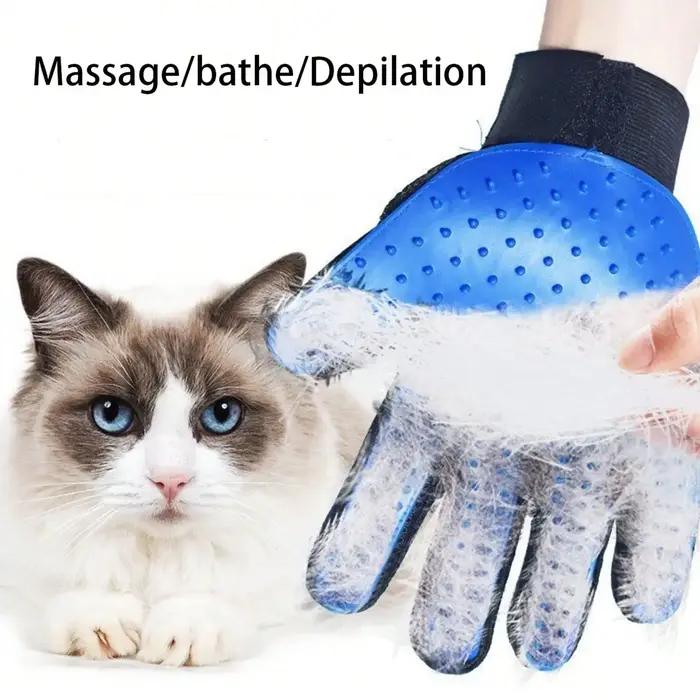 1 pièces gant de toilettage pour animaux de compagnie brosse pour chiens et chats fourrure