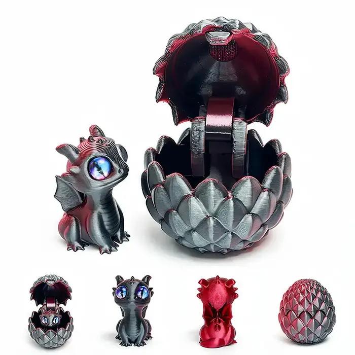 Miniatures d'oeufs de dinosaure imprimées en 3D pour décoration de bureau et jouets créatifs pour adultes et adolescents occasions spéciales