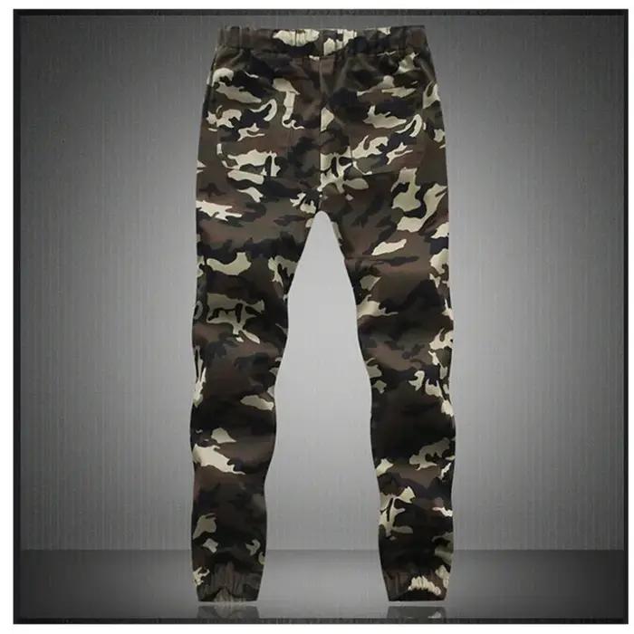 Pantalon de jogging militaire camouflage pour homme 2026 – Coton pur – Printemps/Automne – Coupe cra