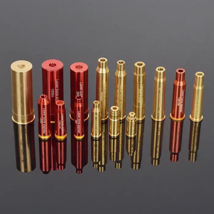 Fusil de chasse Laser à points rouges en laiton 12GA 20GA 5.45x39 7.62x39 9mm.308 22LR, collimateur d'alésage, portée de visée