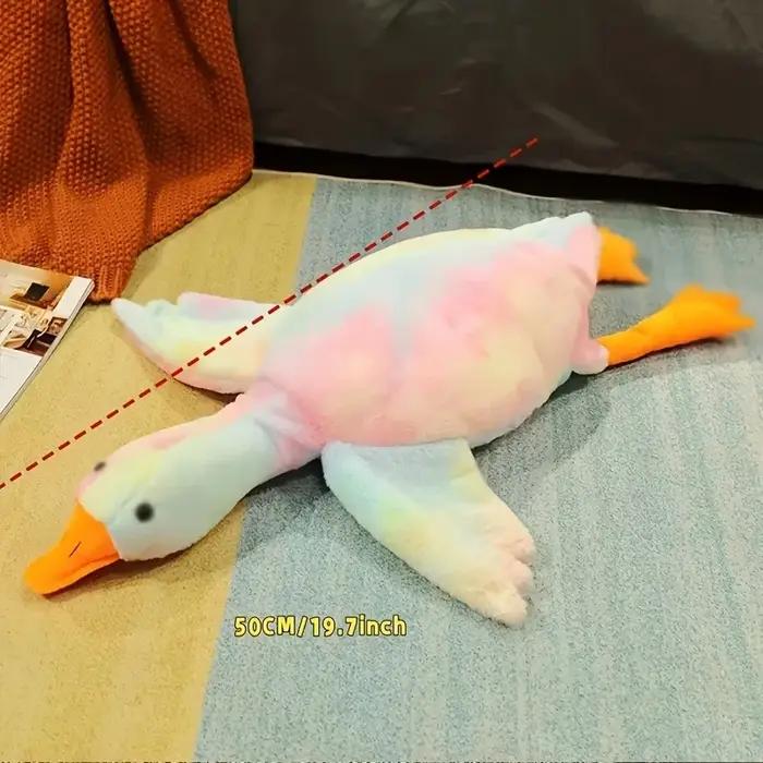 Jouet en peluche canard coloré doux de 50cm pour chats et chiens