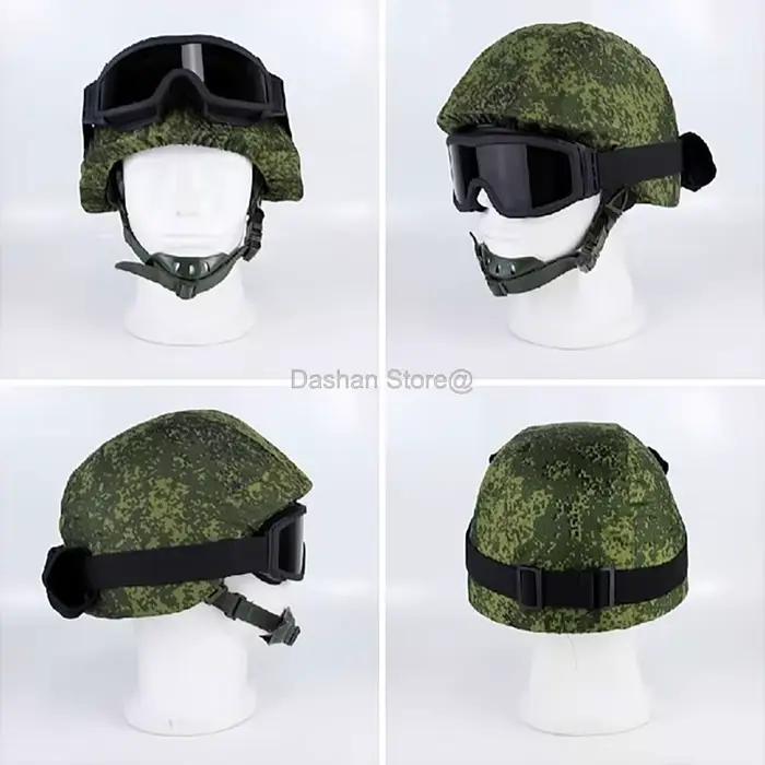 Casque tactique russe 6b26 acier explosion-proof 99 avec couvre-casque et lunettes chasse protection