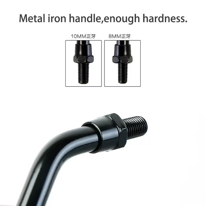 2 pièces/paire universel 8mm 10mm moto miroir Scooter e-bike rétroviseurs électromobile arrière côté