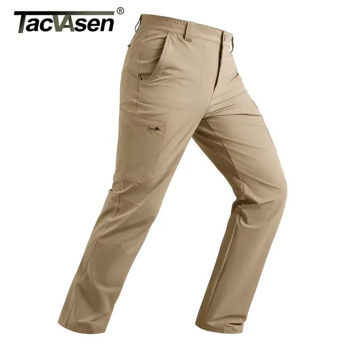 Pantalon cargo homme TACVASEN randonnée été léger séchage rapide résistant à l'eau pêche travail stretch