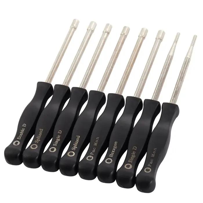 Kit d'outils de réglage de carburateur, tournevis, simple, hexagone D, double D, jeu de douilles hex