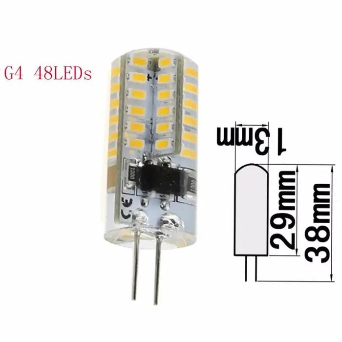 10 pièces M Ampoule LED ini G4 3W 5W 24LED 48LED, ampoule LED épis de maïs 12V 110V 220V, lampe en