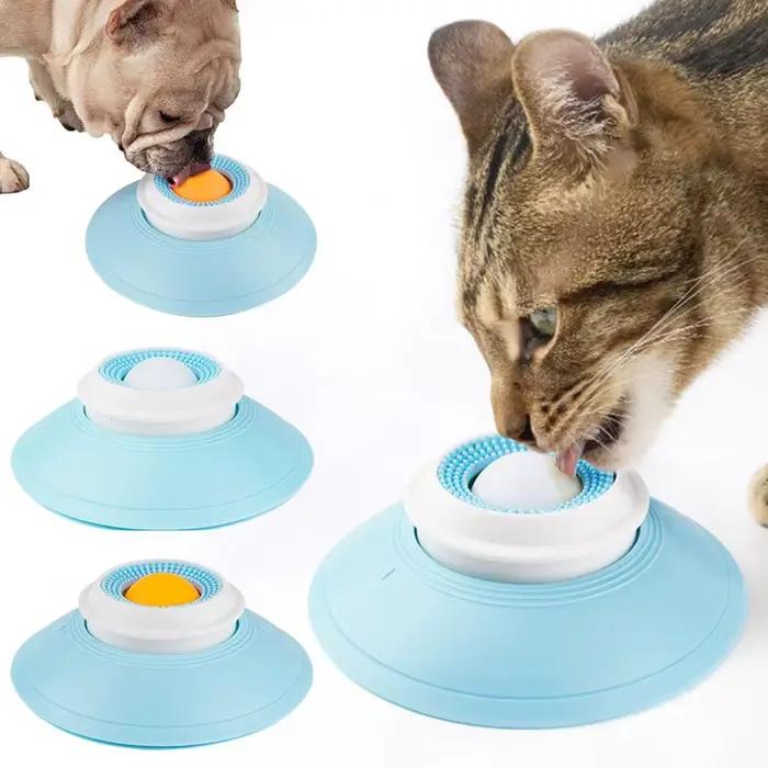 Jouet distributeur de nourriture pour chiens et chats soulageant l'anxiété antidérapant pour entraînement et divertissement quotidien