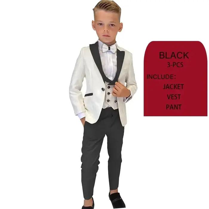 Costume floral pour garçon élégant style européen et américain pour mariages et cérémonies d'entrée au collège occasions spéciales