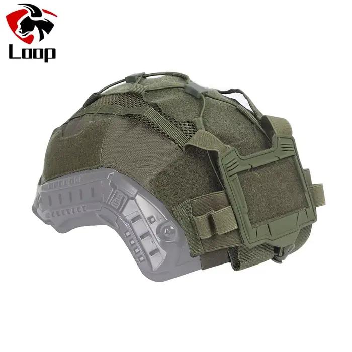 Tactical Helmet Cover For Maritime Helmet with NVG Battery Pouch Hunting Allows
