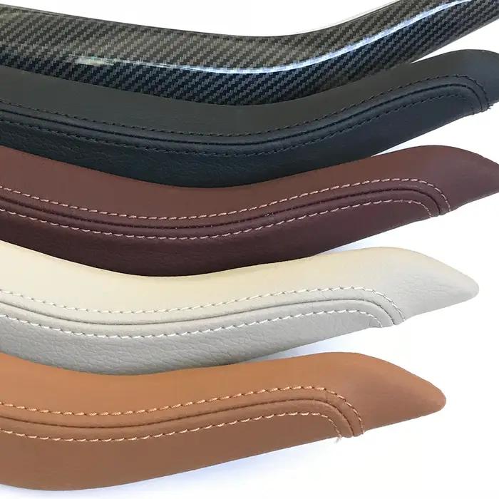 Ensemble de poignée de porte intérieure gauche droite améliorée avec housse extérieure en cuir pour