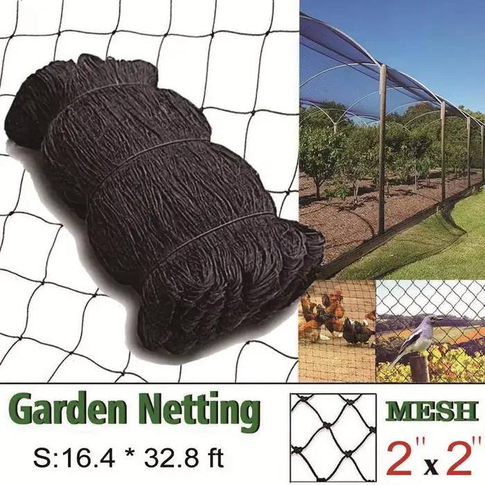 Filet de protection anti-oiseaux en polyéthylène, fournitures de jardin, pour volaille