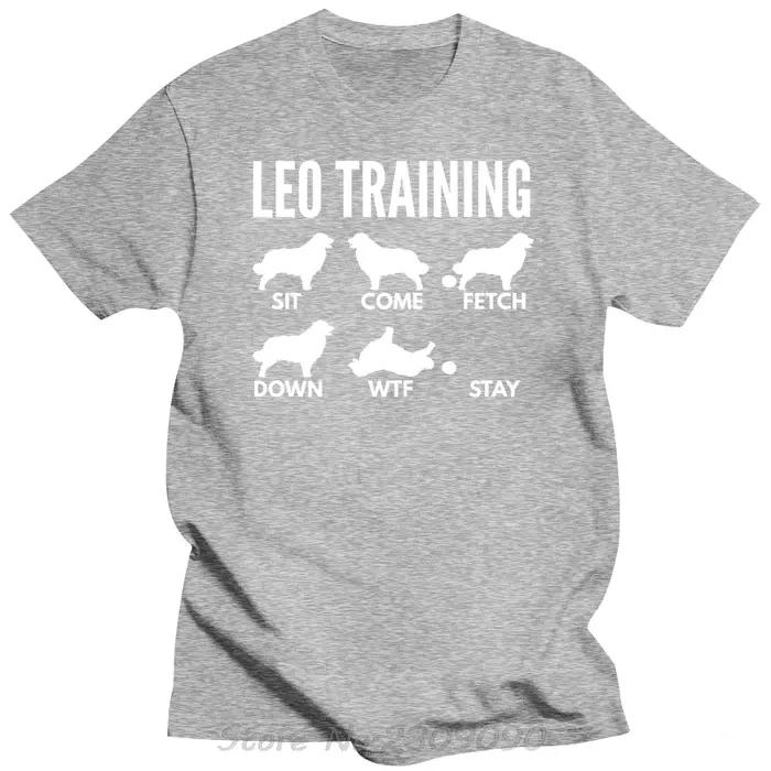 Leo formation pour les propriétaires de Leonberger Premium T-Shirt nouvelle mode graphique t-shirts coton Fitness