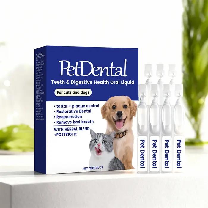 Liquide buccal pour la santé digestive des dents des chiens et des chats