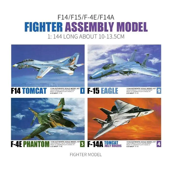 Modèle de chasse 1:144 Fighter Assemblage Avion Militaire Garçon Occasions Spéciales Plastique