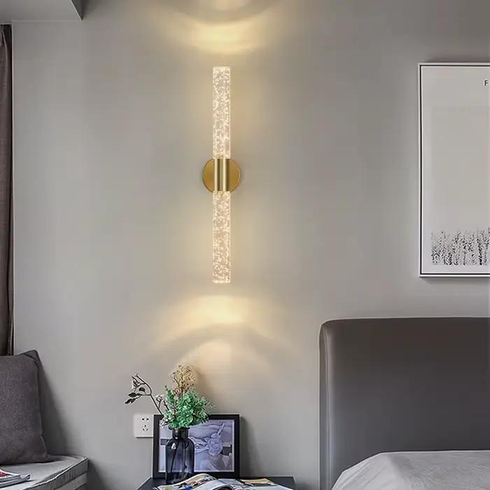 Nordic Engines Bles Crystal LED Applique Murale, Chambre oral et Salon Applique Murale Allée NikDéco