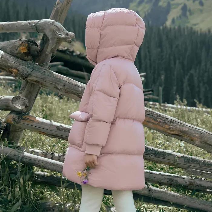 Dave Bella filles garçons épaissir vers le bas Parka veste à capuche enfants hiver chaud vers le bas