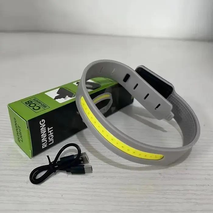 Mini lampe de poignet COB portable à LED, lanterne aste en iode, lampe de sécurité, course de nuit,