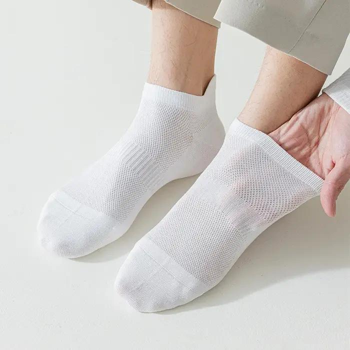 5 paires chaussettes homme fibre bambou courtes mesh respirantes été chasse qualité supérieure