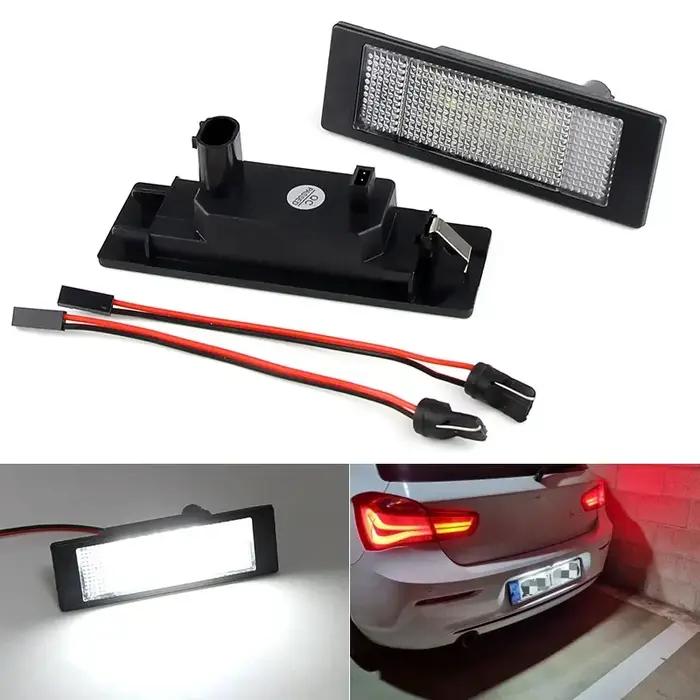 Pour BMW série 1 E81 E87 E63 E64 M6 E85 E86 Z4 F12 F13 F20 K48 MINI R60 R61 LED lampe de plaque d'im
