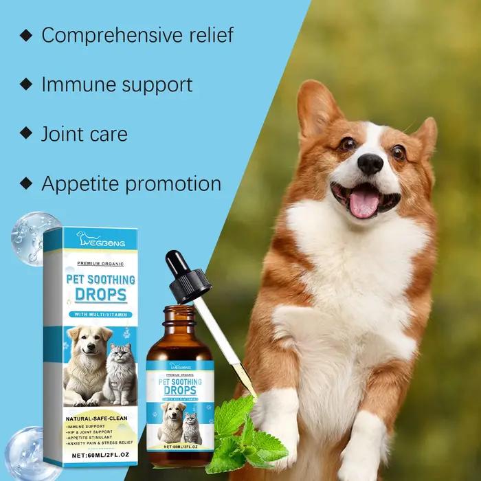 Gouttes YEGBONG pour améliorer l'immunité des animaux de compagnie soulager le stress et la douleur pour chiens et chats occasions spéciales soin santé naturellement