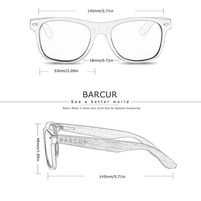 Lunettes Anti-rayons bleus en bois de BARCUR lunettes d'ordinateur lunettes optiques Anti-blocage de
