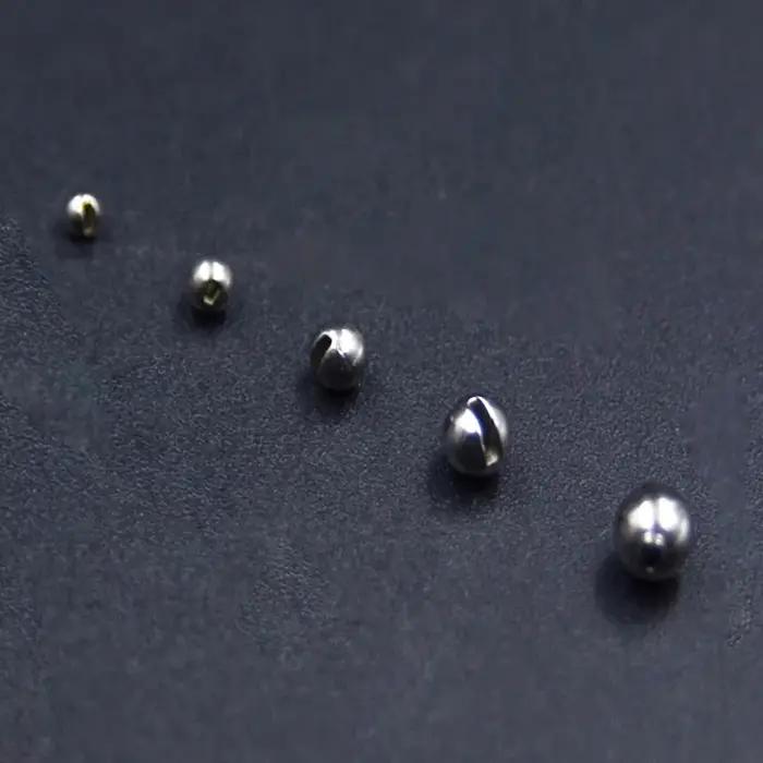Perles de tungstène fendues pour la pêche à la mouche, matériaux de fixation, tête de nymphe brillan
