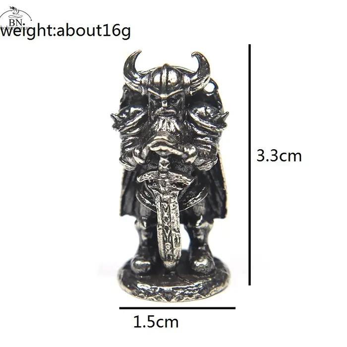 Figurine de Soldat Viking sans Abri en Cuivre pour Décoration Intérieure et Accessoire de Bureau Original Occasions Spéciales