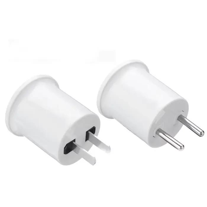 1 pièces prise américaine européenne E27 lampe LED ampoules Base E27 à ue US prise support de lampe