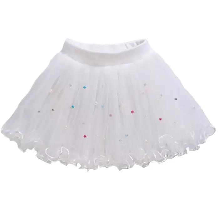 Bébé filles Tutu jupe moelleuse enfant en bas âge princesse Ballet danse Tulle maille