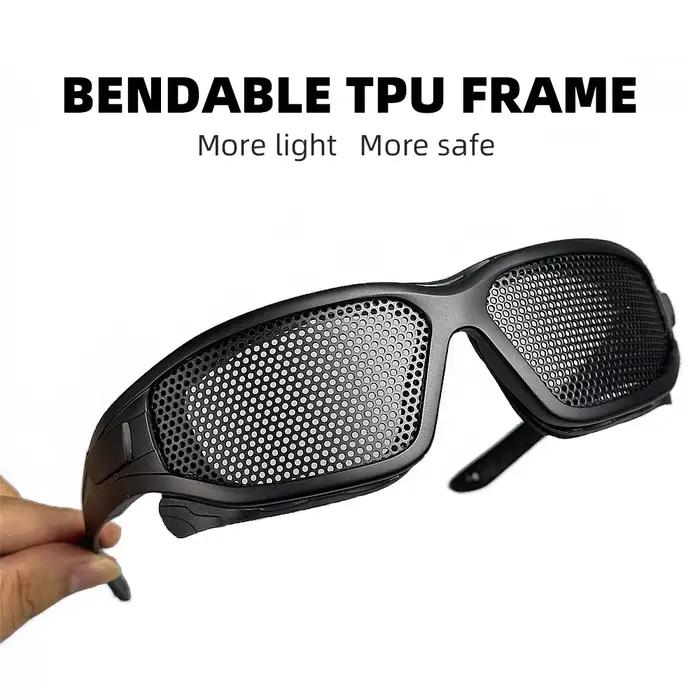 Lunettes tactiques en acier robustes pour chasse paintball tir sportif protection oculaire homme femme occasions extérieures