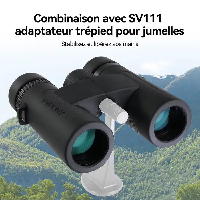 Jumelles SVBONY SV202 ED grand angle 8x32/8x42/10x42 - Prisme BAK4, étanche IPX7 pour ornithologie et camping