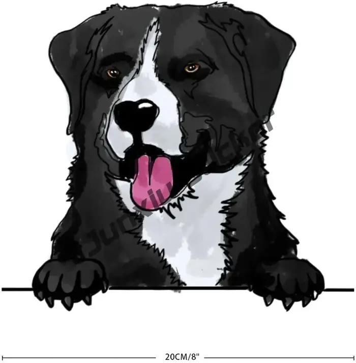 Autocollants de montagne Bernèse Golden Retriever Barbu Collie Allemand Shorthaired Grande montagne suisse Autocollants créatifs pour voitures et accessoires de décoration extérieure imperméables occasions spéciales